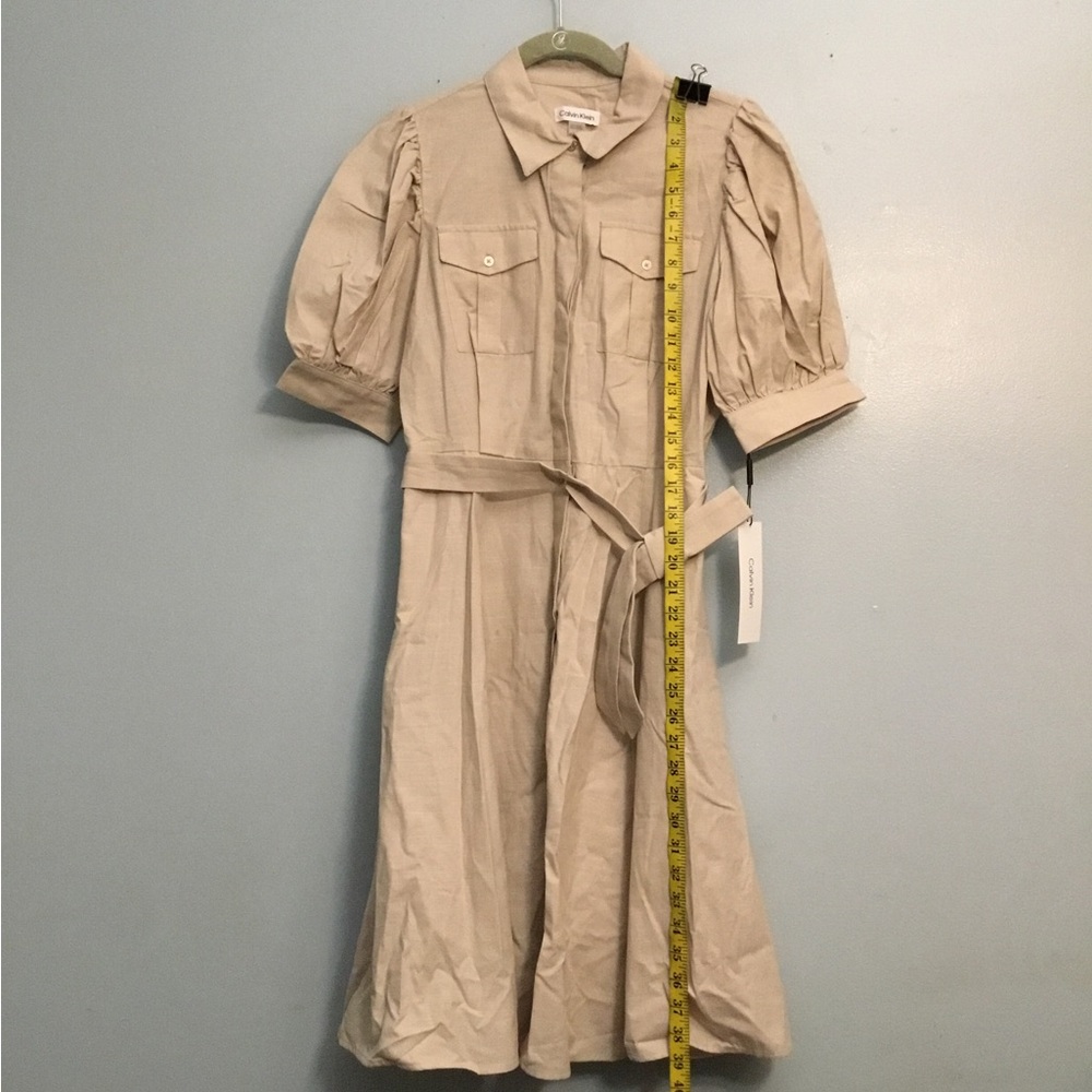 Calvin Klein Light Beige Midi Dress
